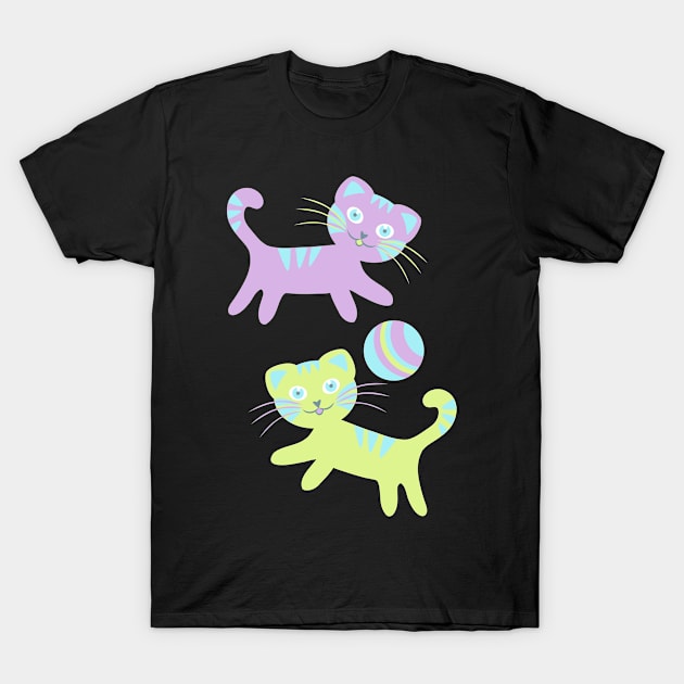 Kitten pattern T-Shirt by olgart